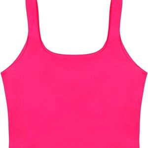 ReoRia Hot Pink Square-Neck Tank